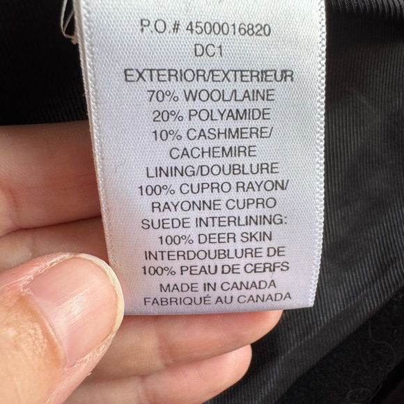 Aritzia Babaton virgin wool & cashmere trenchcoat-style winter jacket with belt - Picture 5 of 5